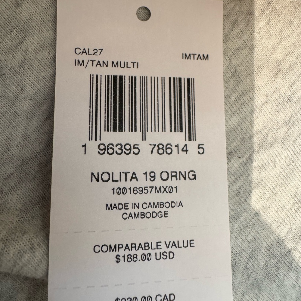 Coach Tan and Orange Citrus Nolita purse - Picture 3 of 3